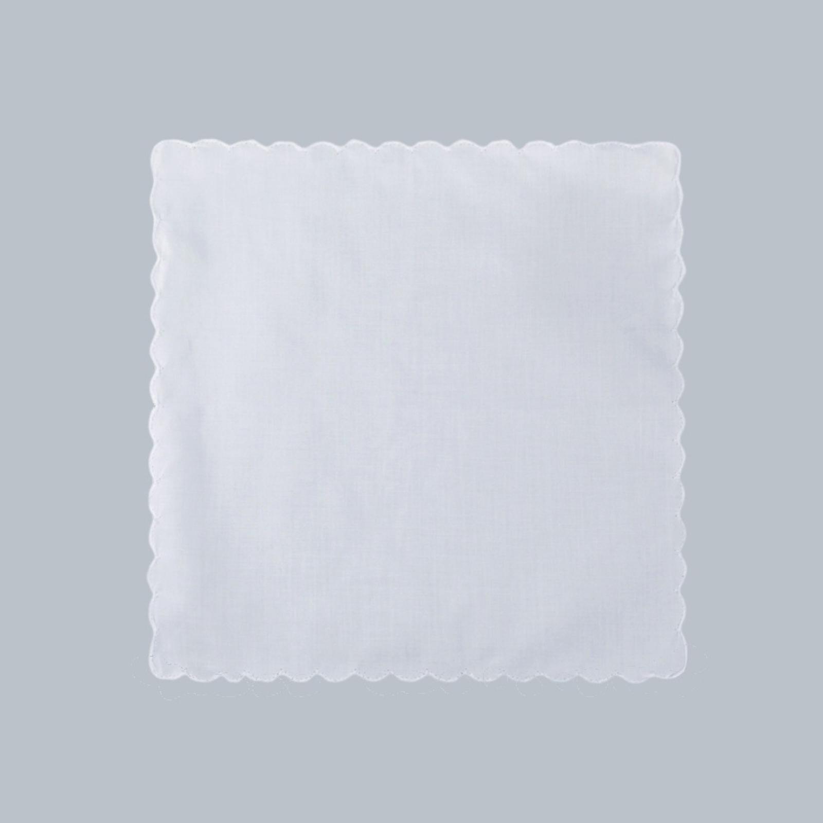 Handkerchief Cotton Men - 女性用コットンハンカチ6枚セット、お祝い用の柔らかいポケットハンカチ