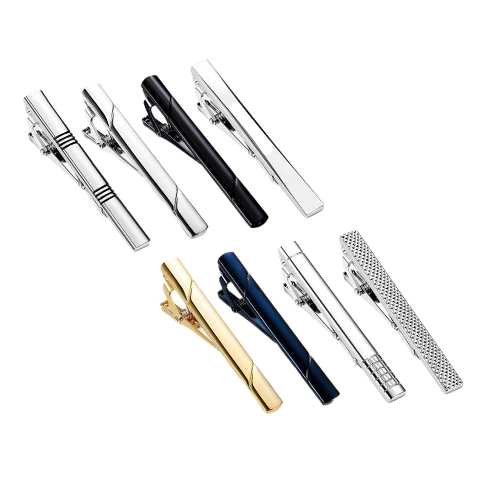8個入りネクタイクリップ シンプルで汎用性のあるパーソナライ - Tie Bar Set Gift のレビューと価格