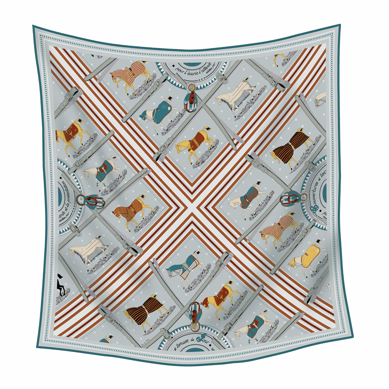 90CMファッションプリントカシミヤシルクスカーフデザイナー - Woven Scarf Blanket のレビューと価格